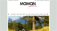 Desktop Screenshot of mamanpourlavie.com